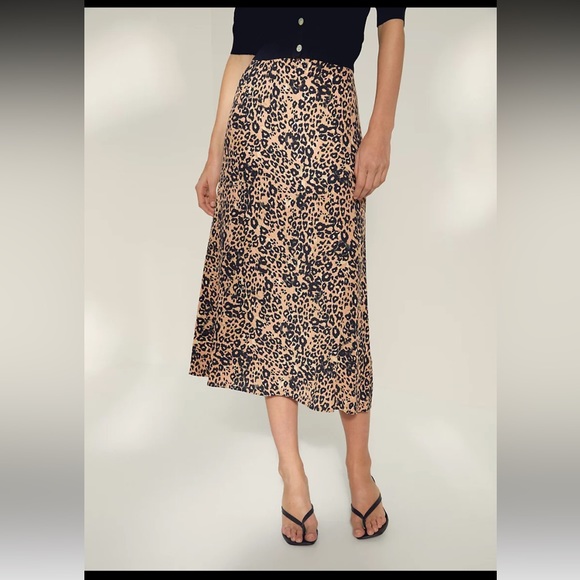 Wilfred Leopard print slip skirt - Picture 4 of 5